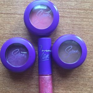 MAC Selena eyeshadows and lipgloss bundle